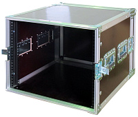 PROAUDIO A8U  Рэковый кейс, 2 съёмн. крышки, 8 U, 2 ручки, 4 замка