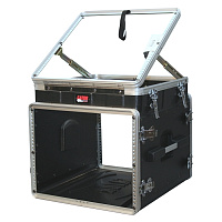Gator GRC-10X8PU  кейс, пластик, черный,10U верх, 8U низ, компактный, откидная крышка