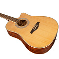 ROCKDALE Aurora D6 С NAT Gloss акустическая гитара, дредноут с вырезом, цвет натуральный, глянцевое покрытие