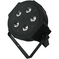 EURO DJ LED PAR-512 RGBWAU  Светодиодный прожектор, 5 х 12 Вт LED RGBAW+UV (6-в-1), угол раскрытия 45°, DMX-512 (11 каналов)