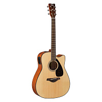 Yamaha FGX800C NT  Электроакустическая гитара с вырезом, цвет натуральный