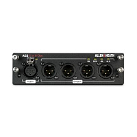 ALLEN&HEATH DLIVE-M-DL-AES2I8O-A  Карта AES3 I/O для систем dLive, 2 входа, 8 выходов