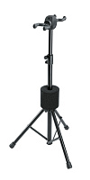 K&M 17620-000-55 универсальная напольная стойка для всех типов гитар, складная, чёрная