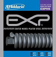 D'ADDARIO EXP115 струны для электрогитары, Blues/Jazz Rock 11-49