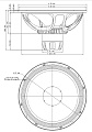 EighteenSound 15NTLW3500/8  15" динамик НЧ, неодим, 8 Ом, 900 Вт AES, 98 дБ, 40...4000 Гц
