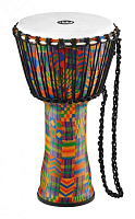 MEINL PADJ2-M-F - джембе средний, походный (10"x20"), материал - синтетический полимер, мембрана синтетическая, веревки - PP-нейлон