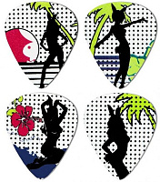 CLAYTON PPBBM/6 - набор медиаторов PLAYBOY, Beach Bunnies, Medium