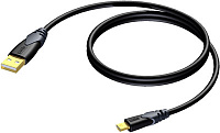 Procab CLD615/1.5 Кабель-переходник с разъема USB типа А (вилка) на разъем USB типа mini-B, 1.5 м