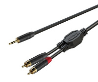 ROXTONE GPTC140/6 Аудиокабель JACK(S) 3.5 мм  2 RCA, длина 6 метров