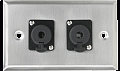 Atlas IED SG-QTRSL-F2  Настенная панель 2хJack 6.3 мм, с фиксатором