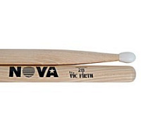 VIC FIRTH N2BN Барабанные палочки, орех, 2B, нейлоновый наконечник