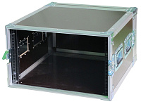 PROAUDIO A6U  Рэковый кейс, 2 съемн. крышки, 6 U, 9 мм фанера, 2 ручки, 4 замка