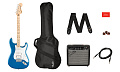 FENDER SQUIER Affinity Stratocaster HSS Pack MN LPB гитарный комплект с комбоусилителем, чехлом и аксессуарами
