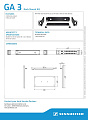 SENNHEISER GA 3 19" рэковый адаптер для двух EM, SR, ASP или AC серии evolution G3