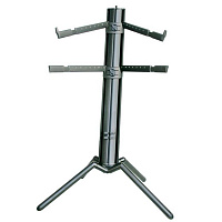 K&M 18860-000-35 Spider Pro клавишная стойка на 2 уровня, макс. нагрузка 105 кг, h 1310 мм, серебро