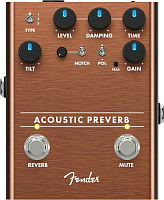 FENDER ACOUSTIC PREAMP REVERB педаль для акустической гитары, преамп, реверберация