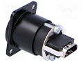 Neutrik NAHDMI-W-B Разъем проходной, HDMI 1.3 мама - HDMI 1.3 мама, установка на панель, D-тип, черный
