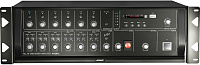 ABK PA-2812 Матричный микшер-усилитель, 70/100 В; вход: 2 микрофонных, 1 AUX; цифровой AM/FM тюнер