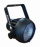 EURO DJ MINI COB PAR-60 WW Светодиодный прожектор, COB LED 60 Вт (WW) CITIZEN (Япония), 3000K (теплый белый), черный корпус, угол луча 40°, DMX-512 (2/4 кан.), авто, звуковая активация, master/slave