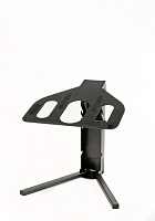 QUIK LOK LPH005 настольная подставка для ноутбука, выс. 33,5 см, платформа 30х30 см, регулируемый угол, складная, чёрная