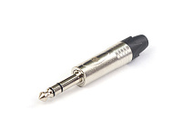 AuraSonics JMN3 кабельный разъем Jack 6.3 мм TRS (стерео) штекер, до 50 В, никель