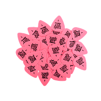 Ernie Ball 9105 медиатор, 0,46 мм, розовый цвет, логотип Ernie Ball