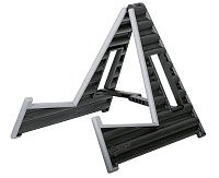 K&M 17591-000-55 WAVE 10 компактная, устойчивая складная стойка для акустической гитары, пластик, цвет черный