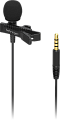Behringer BC LAV конденсаторный всенаправленный петличный микрофон, разъем  3.5 мм TRRS, переходник на 3.5 мм TRS, с ветрозащитой и клипсой