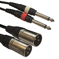 American Dj AC-2XM-2J6M/1,5 Кабель 2 XLRM  2 JACK6M, длина 1.5 метра