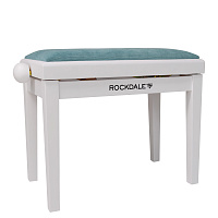 ROCKDALE RHAPSODY 131 SV WHITE MINT GREEN банкетка, цвет корпуса белый матовый, цвет сиденья мятный зеленый