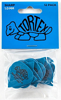 DUNLOP 412P1.0 Tortex Sharp набор медиаторов 1 мм (12 шт)