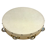 Wisemann WT10 Tambourine Тамбурин с мембраной, 10"