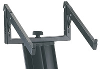 K&M 18868-000-55 подставка под ноутбук для стойки Spider Pro, размеры 310 x 265 x 150 мм, наклон от 0° до 25°, сталь, чёрная