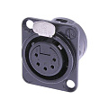 Neutrik NC5FD-L-B-1 панельный разъем XLR female 5 контактов