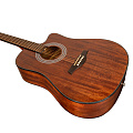 ROCKDALE Aurora D6 C ALL-MAH Gloss акустическая гитара, дредноут с вырезом, корпус из махагони, цвет натуральный, глянцевое покрытие
