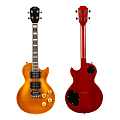 FLIGHT Centurion Tenor GT электроукулеле, Les Paul, тенор, цвет золотой, чехол