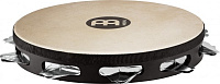 MEINL STAH1S-BK - тамбурин 10" (профессиональный), мембрана - натуральная, 1 ряд джинглов (нержавеющая сталь, треугольная форма), цвет черный