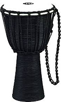 MEINL HDJ3-S  африканский джембе Medium (8" х 15"), цвет - черный, мембрана - кожа козла