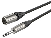 ROXTONE DMXJ260/3 Кабель микрофонный XLR папа - 6.3 мм джек стерео, длина 3 метра