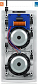 Tannoy IW 62S-WH сабвуфер, встраиваемый в стену, 2 x 6,5", 160 Вт RMS/640 Вт пик, 4 Ом, SPL 122 дБ (пик), 29 - 110 Гц