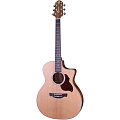 CRAFTER GAE-7/NC  электроакустическая гитара гранд аудиториум, топ массив кедра, цвет натуральный, чехол