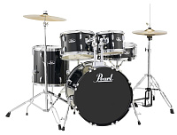 Pearl RS505C/C31  ударная установка из 5-ти барабанов, цвет Jet Black, стойки и тарелки в комплекте