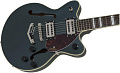 GRETSCH G2655 STRML CB JR DC GNMTL полуакустическая электрогитара, цвет зеленый металлик