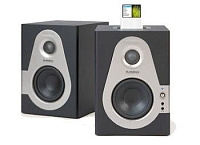SAMSON StudioDock 4i Комплект из активного и пассивного мониторов, 4" НЧ, 1" ВЧ, 2х20 Вт, 65 Гц - 23 кГц, вход для iPhone, вход USB 2.0, вес 7.3 кг