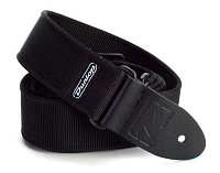 DUNLOP DD40-09ВК Double D Black Ремень гитарный, жаккард, черный, кожаные оконечники