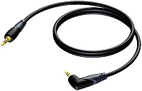 Procab CLA718/3 Аудиокабель для стереофоничесокго аудиосигнала с угловым разъемом, 3 м
