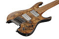 IBANEZ QX527PB-ABS безголовая электрогитара, 7 струн, HH, наклонные лады, цвет коричневый текстурированный