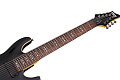 Schecter OMEN-8 BLK L/H Гитара электрическая, 8 струн, корпус липа, гриф клен, лады 24XJumbo, черный