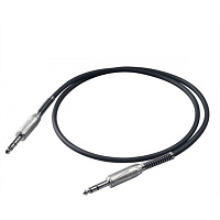 Proel BULK140LU3 кабель Stereo Jack 6.3 мм  Stereo Jack 6.3 мм, балансный, длина 3 метра (кабель HPC225, разъемы S5CPRO)