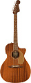 FENDER Newporter Player All-Mahogany электроакустическая гитара, цвет натуральный